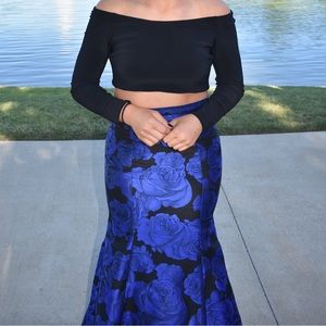 2 piece prom dress